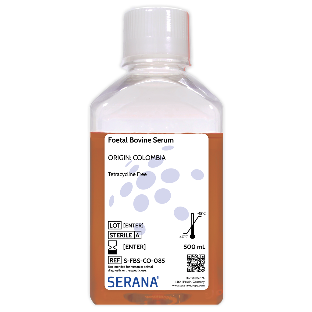 Fetal Bovine Serum, Colombia, Tetracycline Free, 500 ml