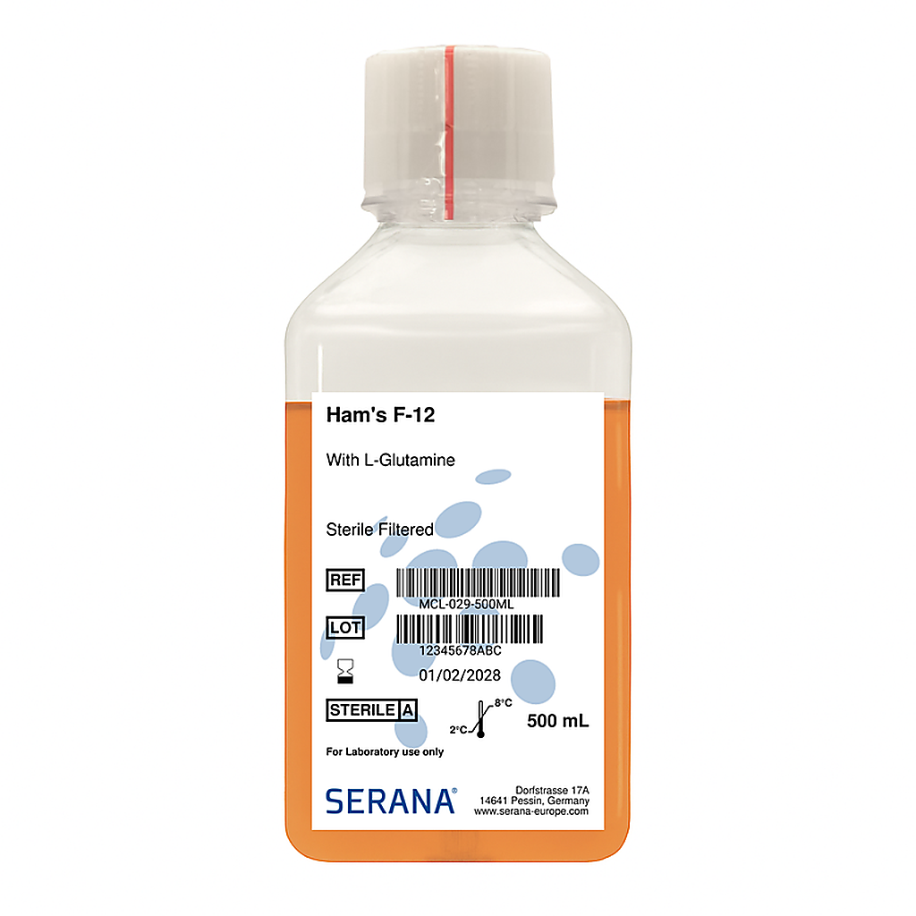 Ham's F-12, Sterile Filtered, 500 ml