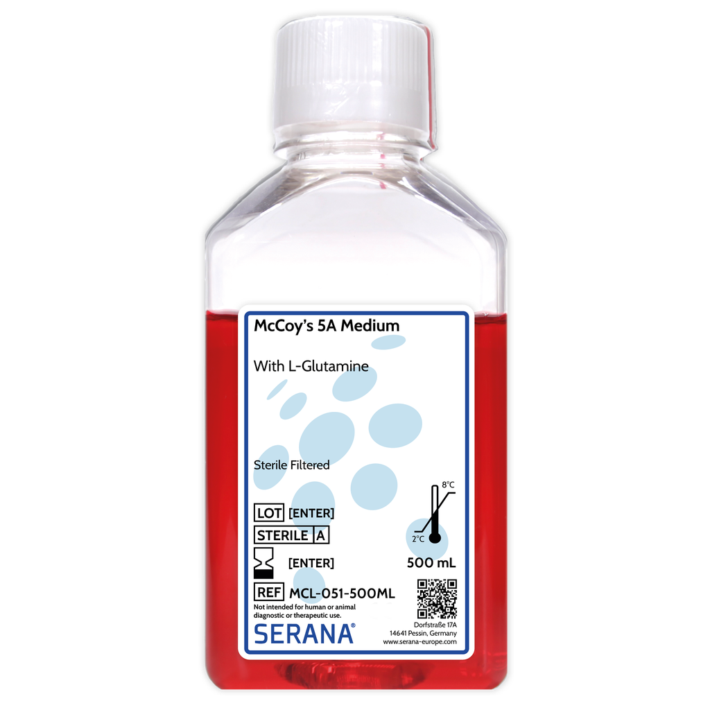 McCoy's 5A Medium, Sterile Filtered, 500 ml