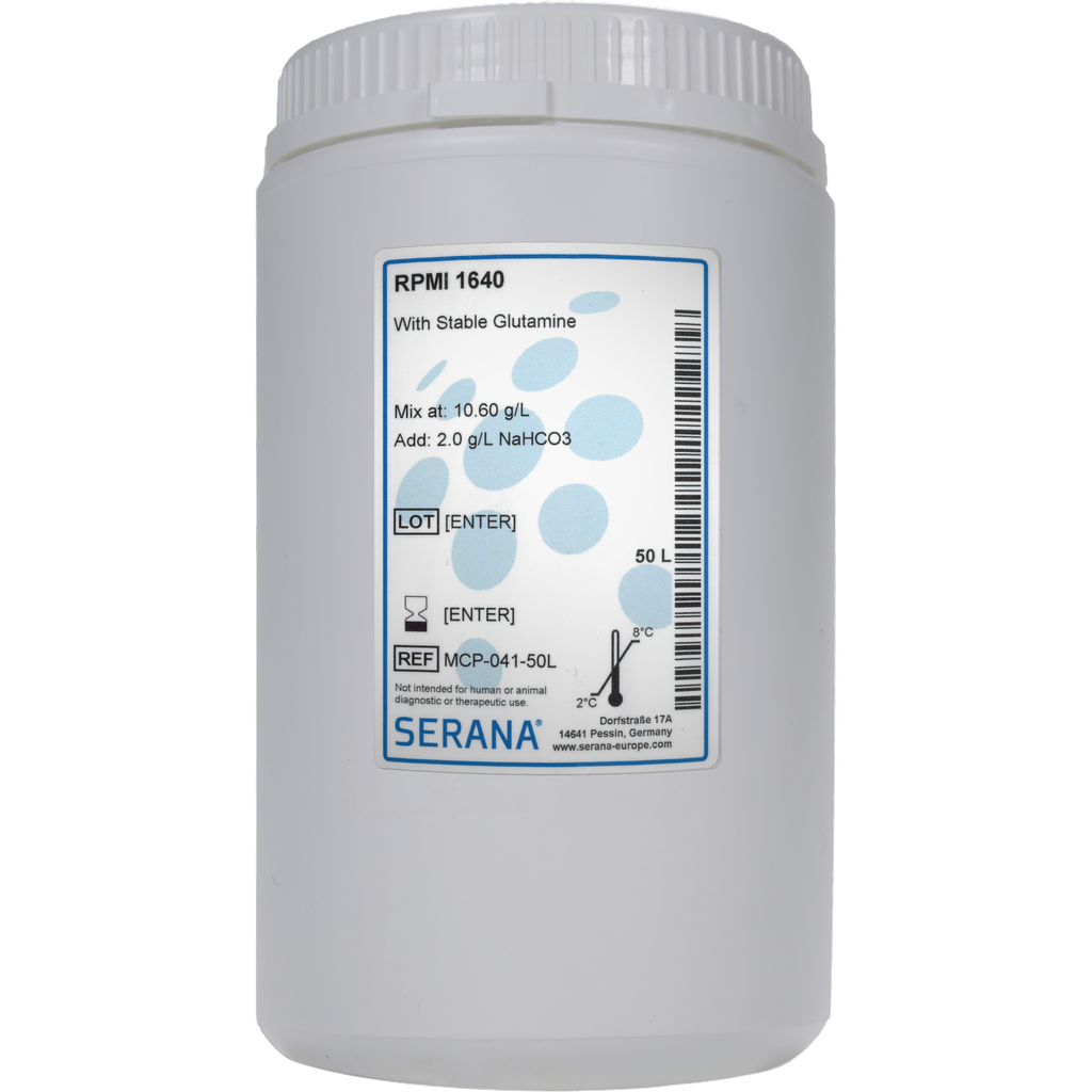 RPMI 1640, Powder, makes 50 L