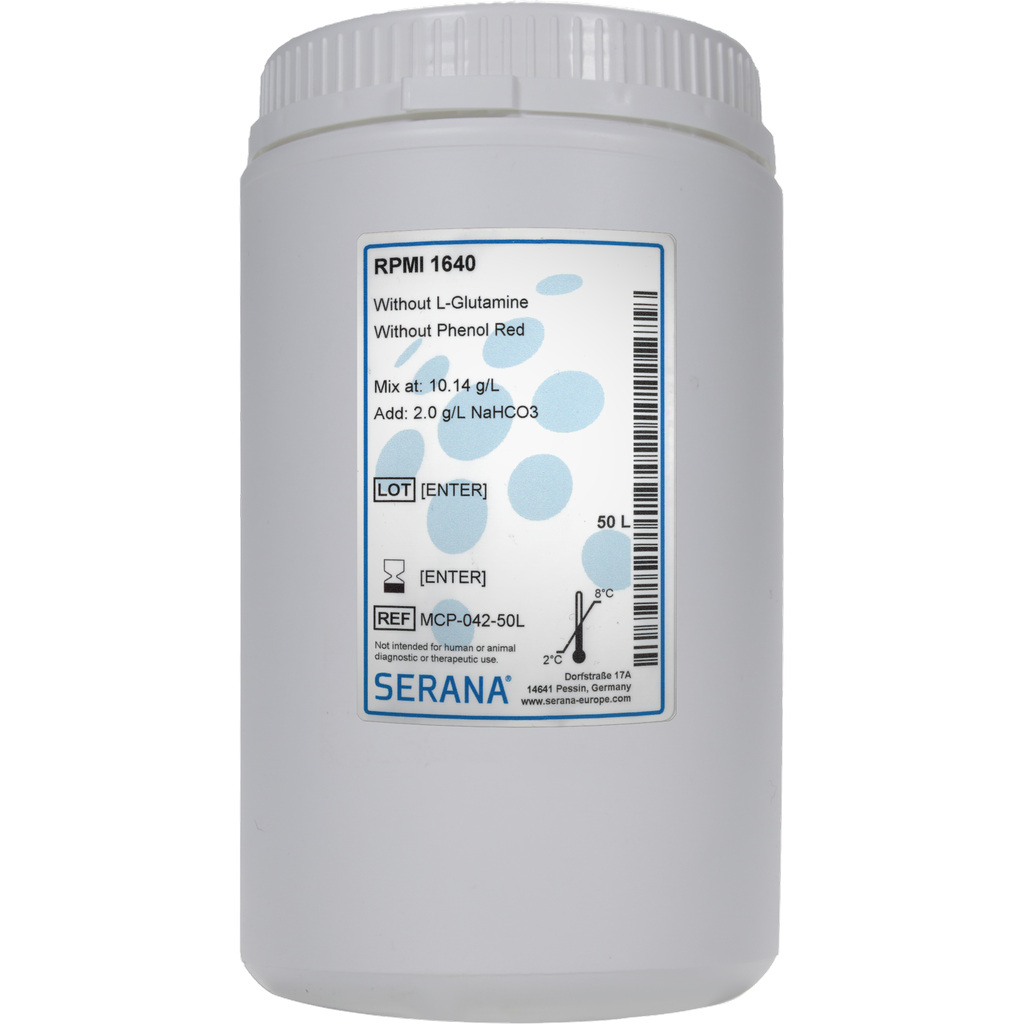 RPMI 1640, Powder, makes 50 L