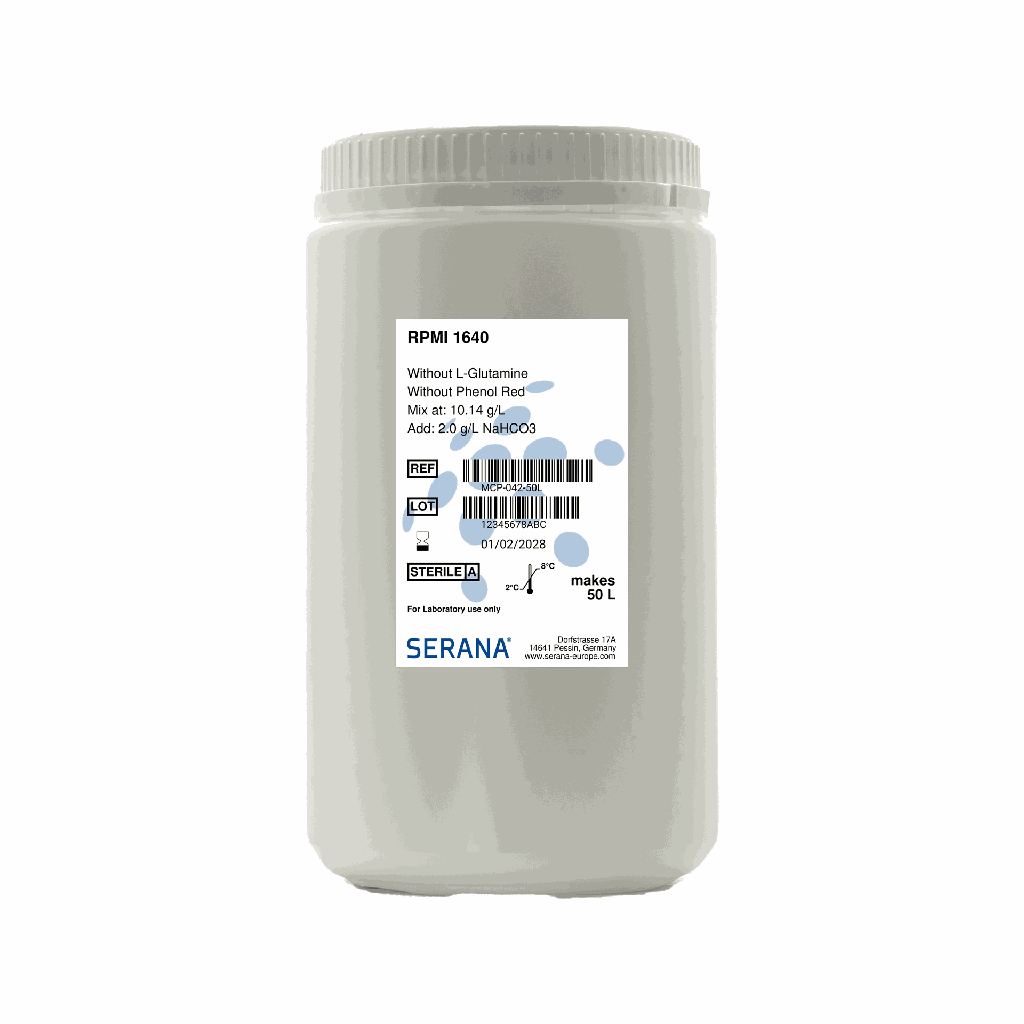 RPMI 1640, Powder, makes 50 L