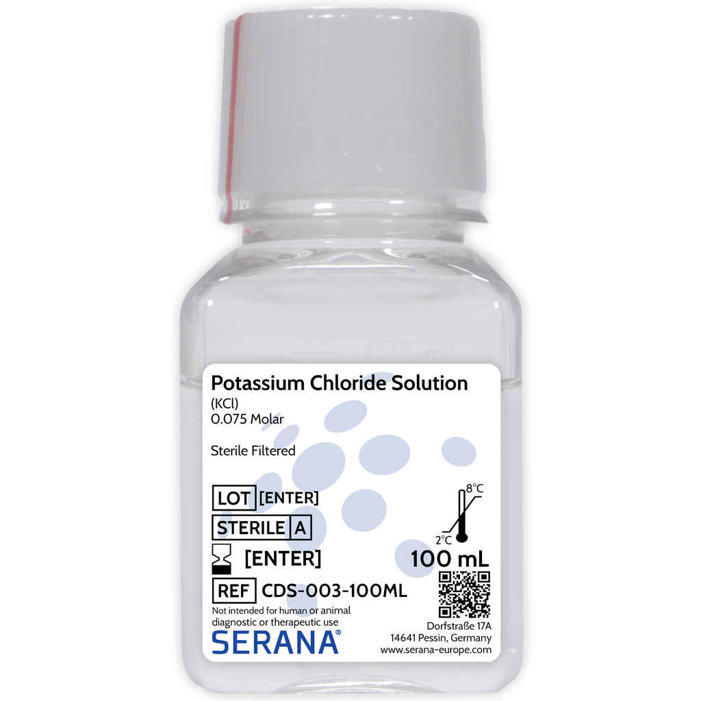 Potassium Chloride Solution (KCl), Sterile Filtered, 100 ml