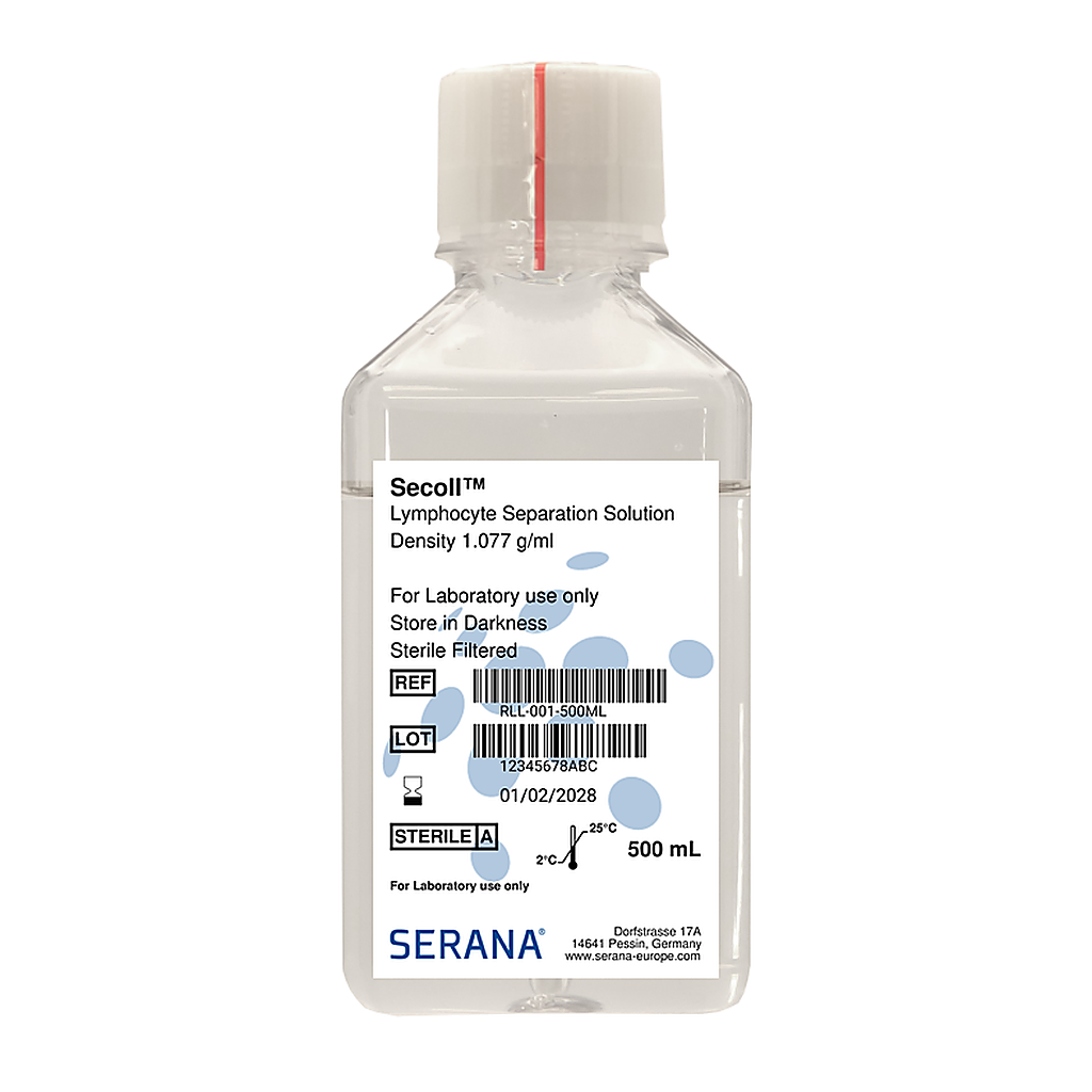 Secoll™ Lymphocyte Separation Media, Sterile Filtered, 500 ml