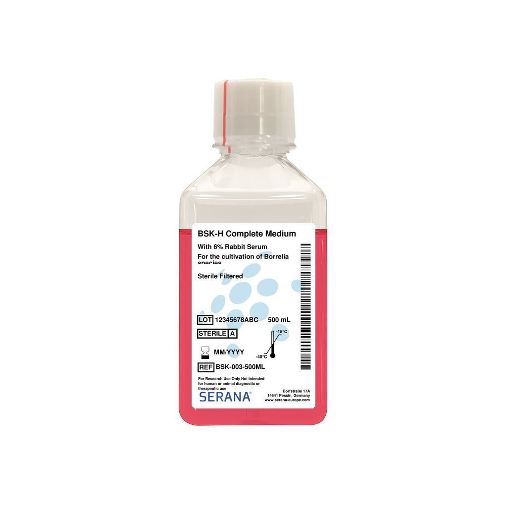 BSK-H Complete Medium, Sterile Filtered, 500 ml