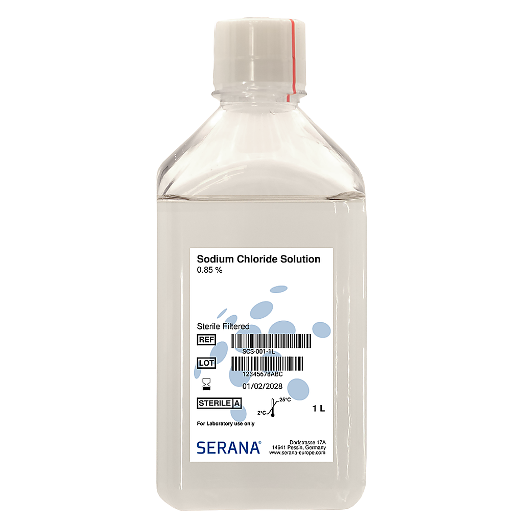 Sodium Chloride Solution 0.85%, Sterile FIltered, 1 L