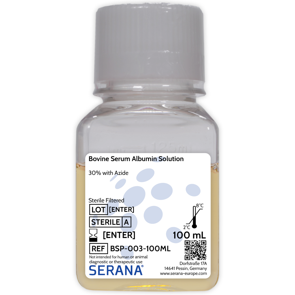 Bovine Serum Albumin Solution 30% with Azide, 100 ml
