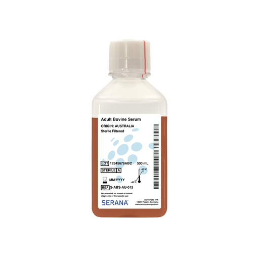 [S-ABS-AU-015] Adult Bovine Serum, Australia, Sterile Filtered, 500 ml