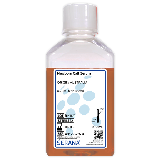 [S-NC-AU-015] Newborn Calf Serum, Australia, Sterile Filtered, 500 ml