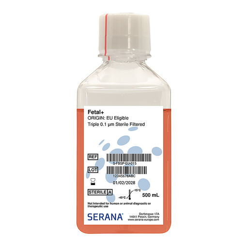 [S-FBSP-EU-015] Fetal+, EU Approved, Sterile Filtered, 500 ml