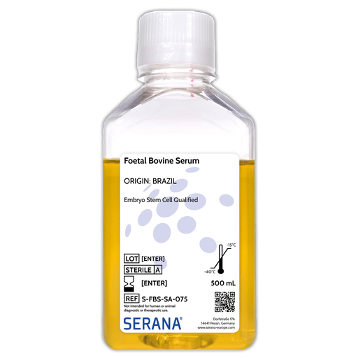 [S-FBS-SA-075] Fetal Bovine Serum, Brazil, ES cell Qualified, 500 ml