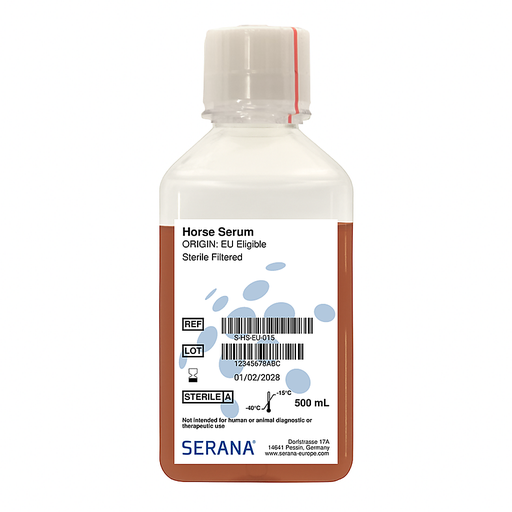 [S-HS-EU-015] Horse Serum, EU Approved, Sterile Filtered, 500 ml