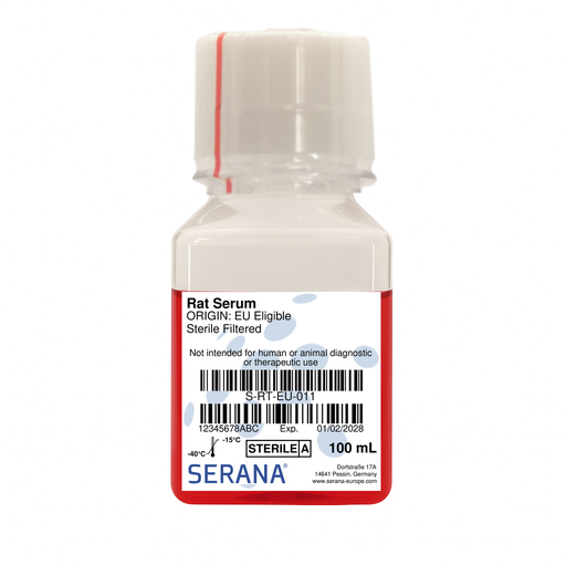 [S-RT-EU-011] Rat Serum, EU Approved, Sterile Filtered, 100 ml