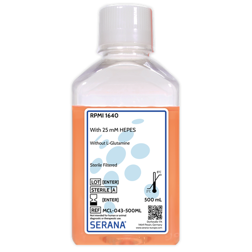 [MCL-043-500ML] RPMI 1640, Sterile Filtered, 500 ml