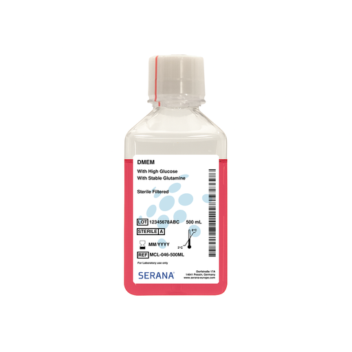 [MCL-046-500ML] Dulbecco's Modified Eagle's Media (DMEM), Sterile Filtered, 500 ml