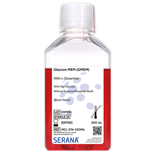 [MCL-076-500ML] Glasgow's Minimum Essential Medium (GMEM), Sterile Filtered, 500 ml