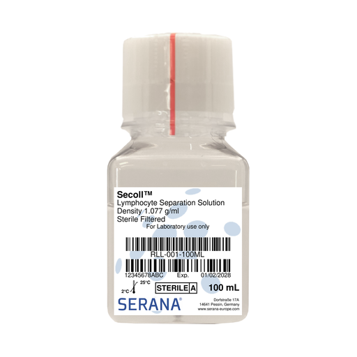 [RLL-001-100ML] Secoll™ Lymphocyte Separation Media, Sterile Filtered, 100 ml