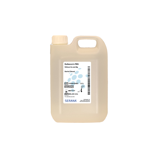 [BDL-001-2.5L] Dulbecco's PBS, Sterile Filtered, 2.5 L