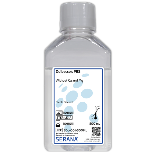 [BDL-001-500ML] Dulbecco's PBS, Sterile Filtered, 500 ml
