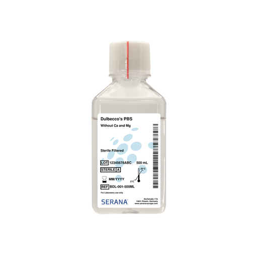 [BDL-001-500ML] Dulbecco's PBS, Sterile Filtered, 500 ml