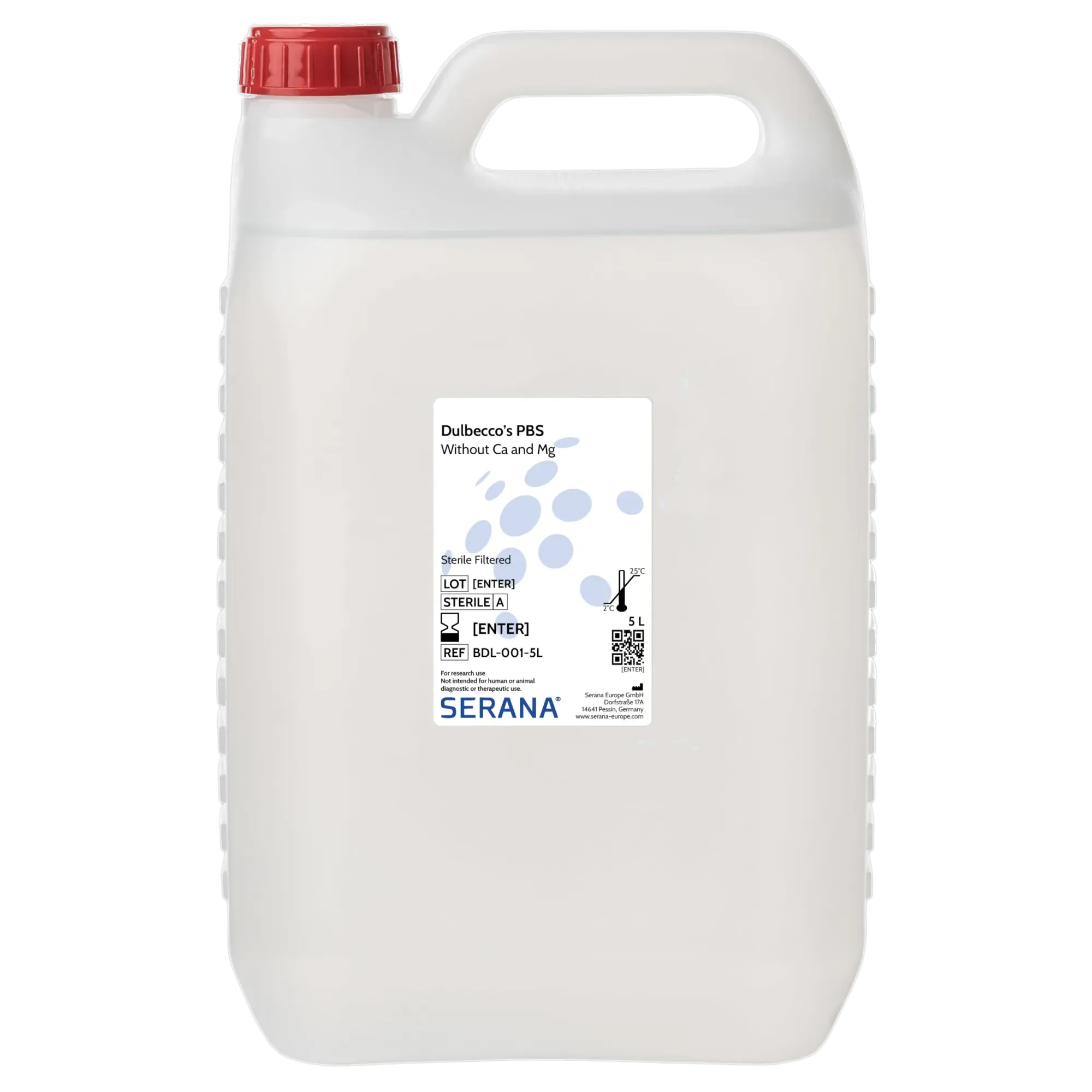 [BDL-001-5L] Dulbecco's PBS, Sterile Filtered, 5 L