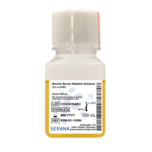 [BSM-001-100ML] Bovine Serum Albumin Solution 10% in DPBS, 100 ml 