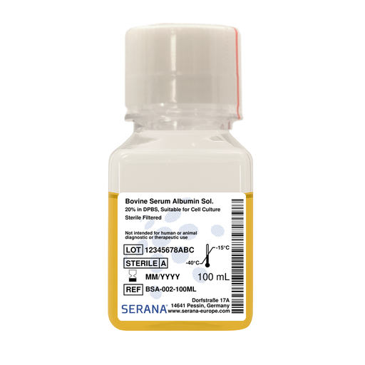 [BSA-002-100ML] Bovine Serum Albumin Solution 20% in DPBS, 100 ml