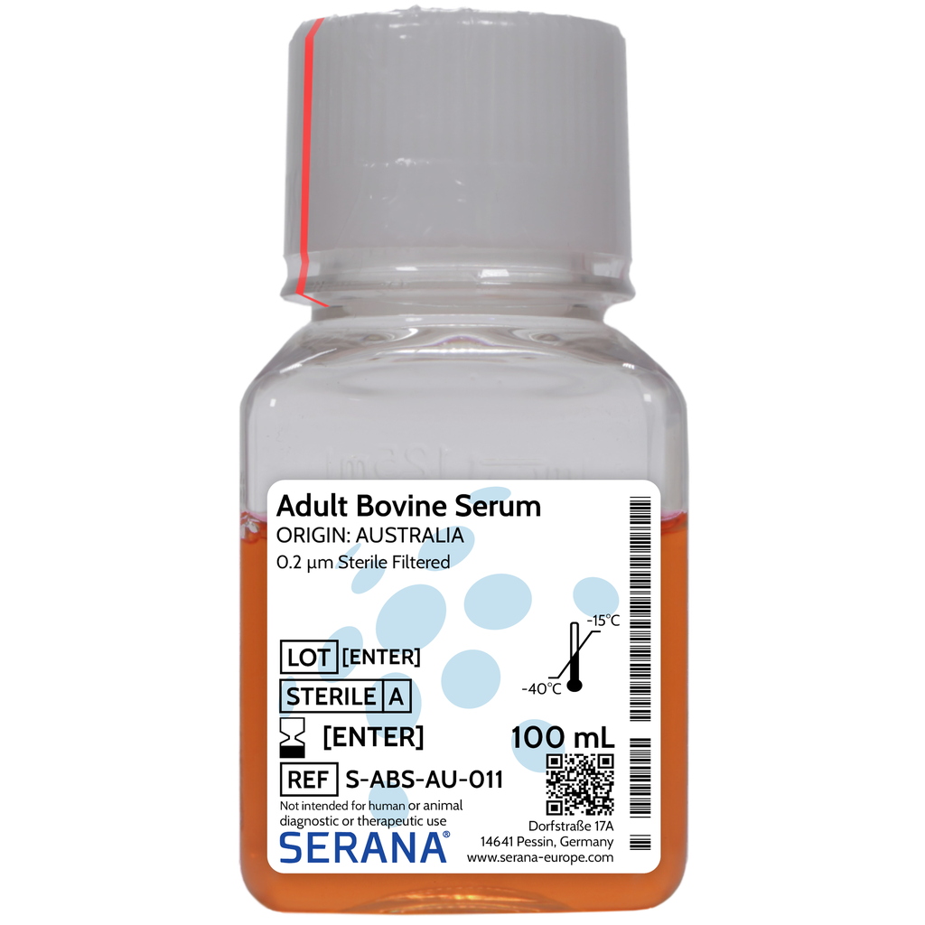 Adult Bovine Serum, Australia, Sterile Filtered, 100 ml