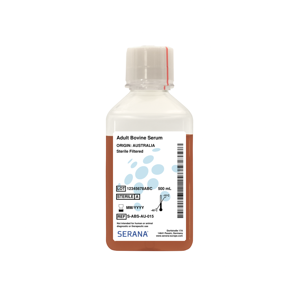 Adult Bovine Serum, Australia, Sterile Filtered, 500 ml