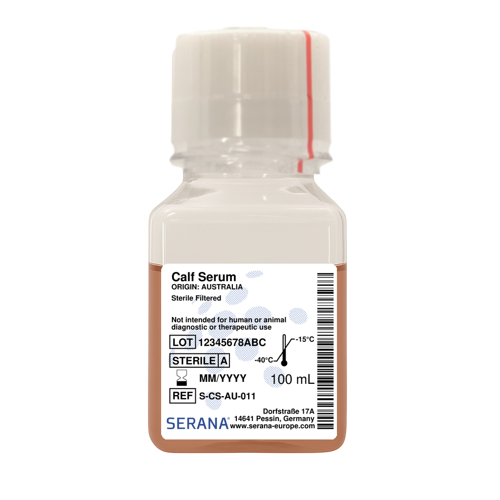 Calf Serum, Australia, Sterile Filtered, 100 ml