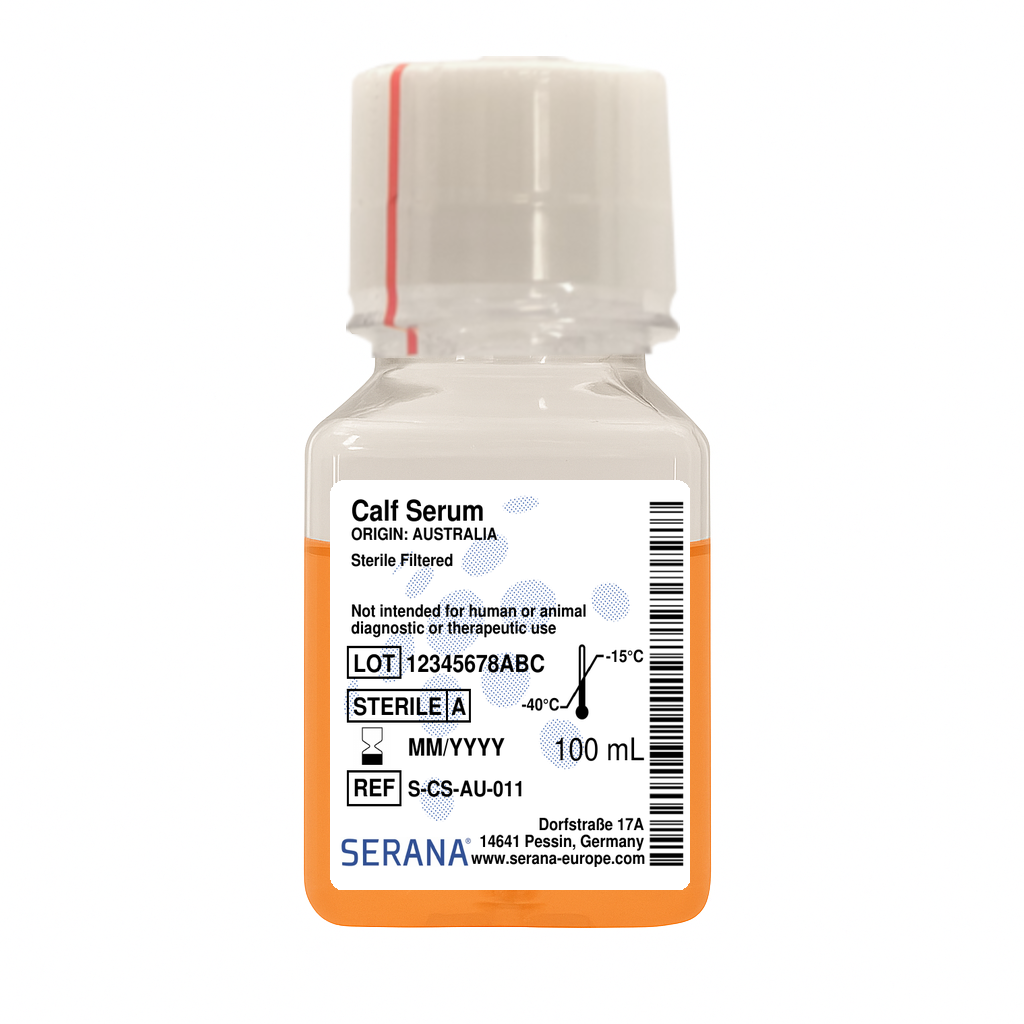Calf Serum, Australia, Sterile Filtered, 100 ml