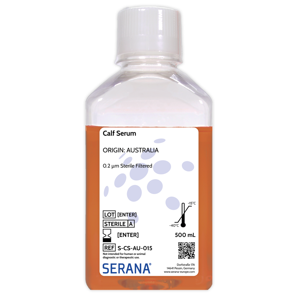 Calf Serum, Australia, Sterile Filtered, 500 ml