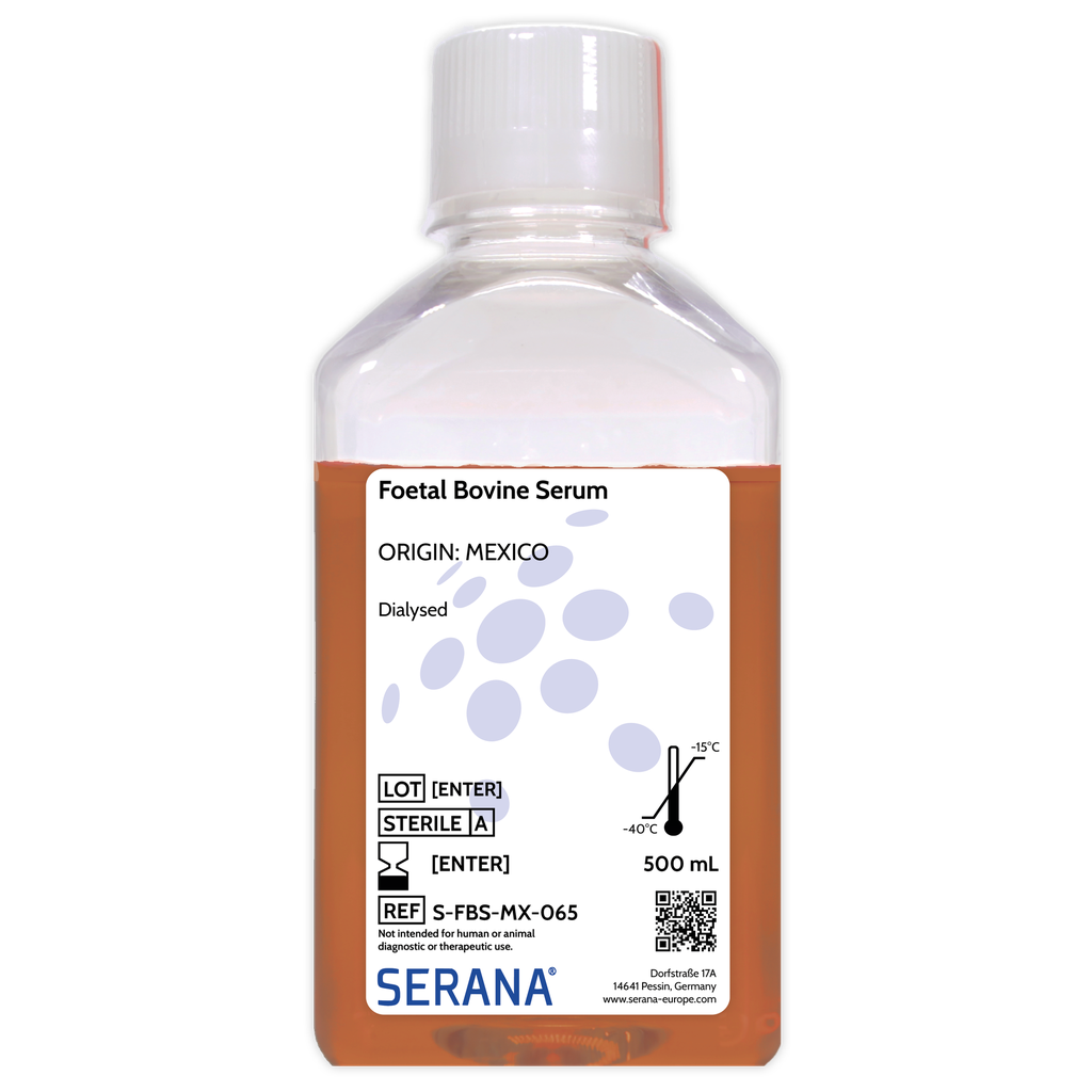Fetal Bovine Serum, Mexico, Dialysed, 500 ml