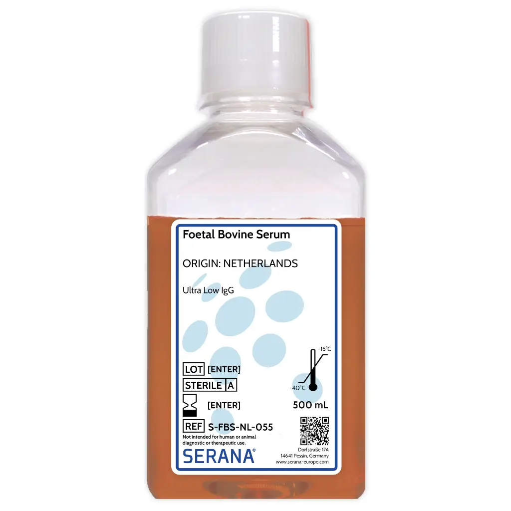 Fetal Bovine Serum, Netherlands, Ultra Low IgG, 500 ml