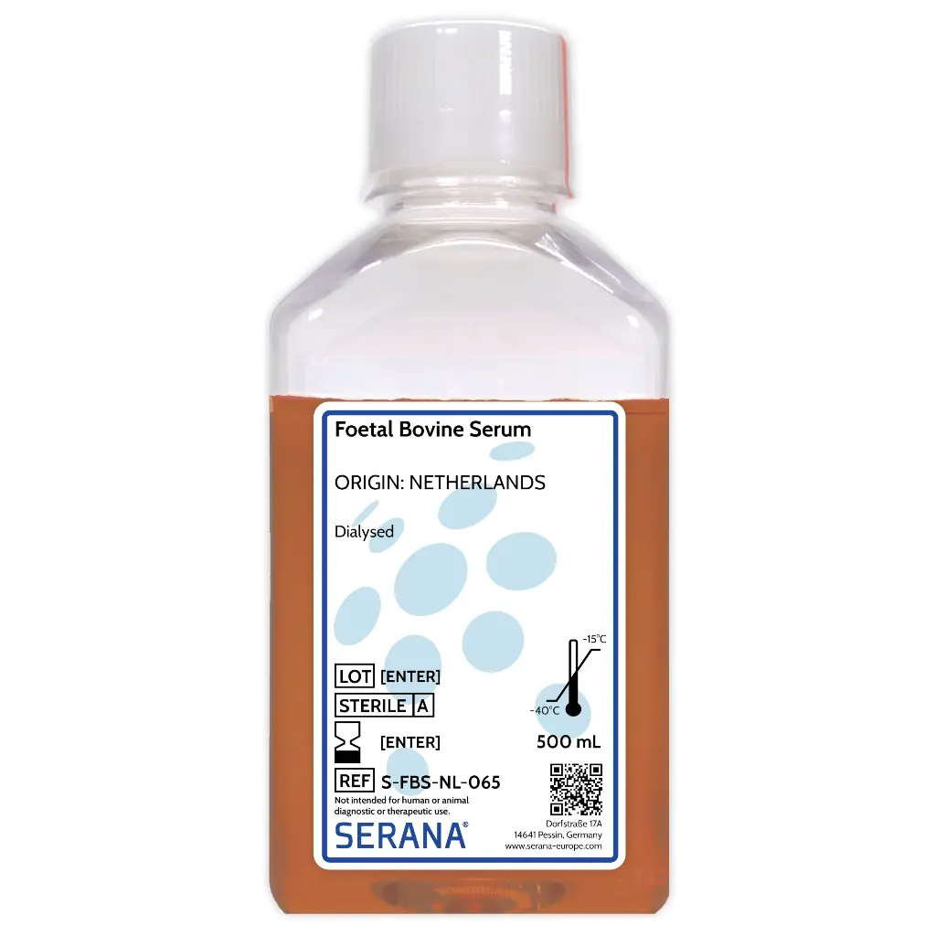 Fetal Bovine Serum, Netherlands, Dialysed, 500 ml