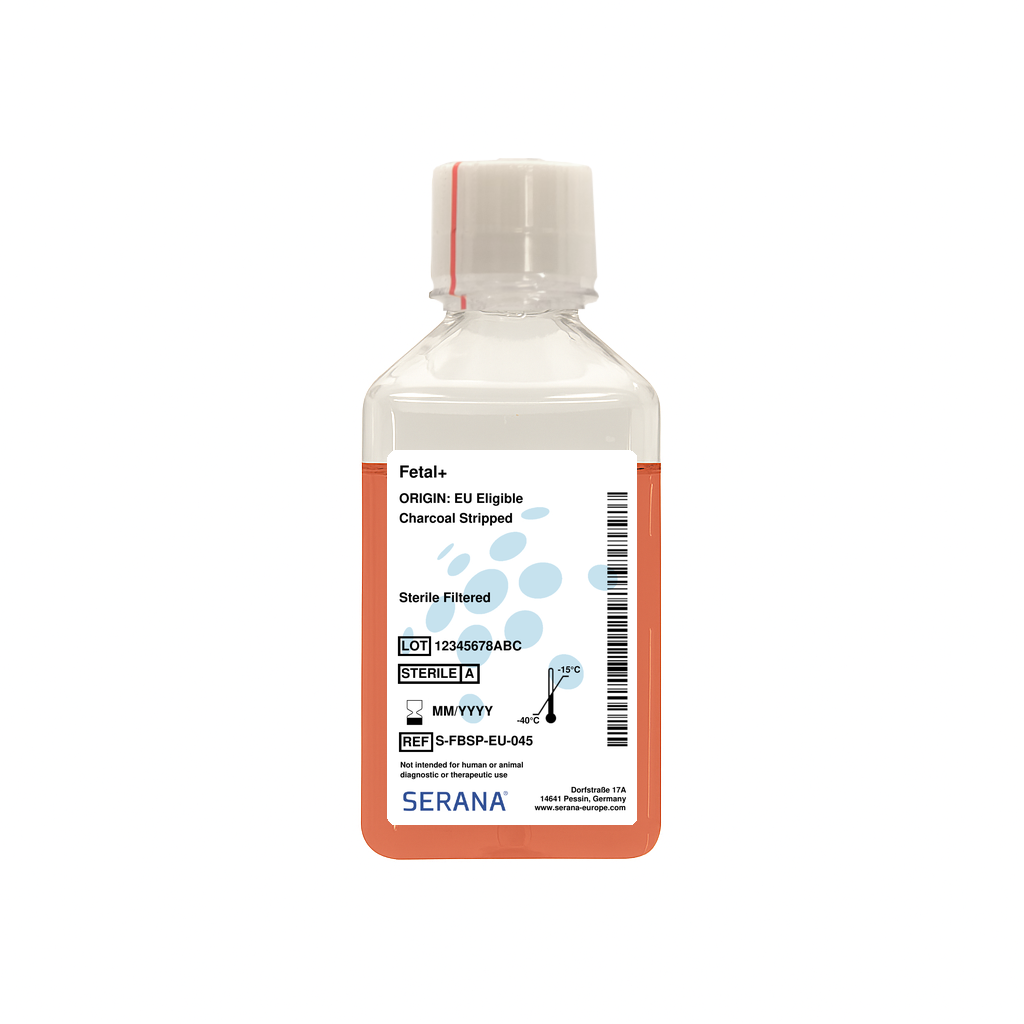 Fetal+, EU Approved, Charcoal Stripped, 500 ml