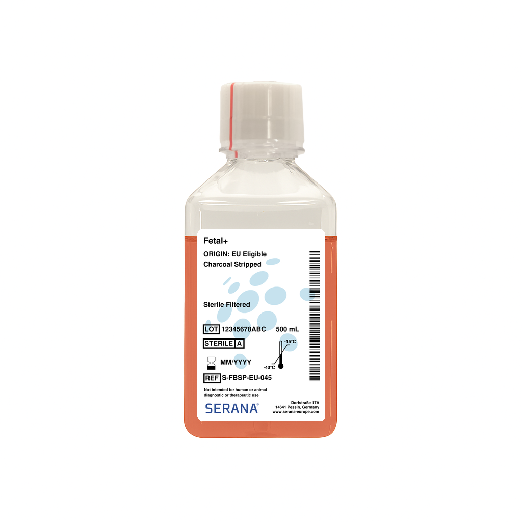Fetal+, EU Approved, Charcoal Stripped, 500 ml