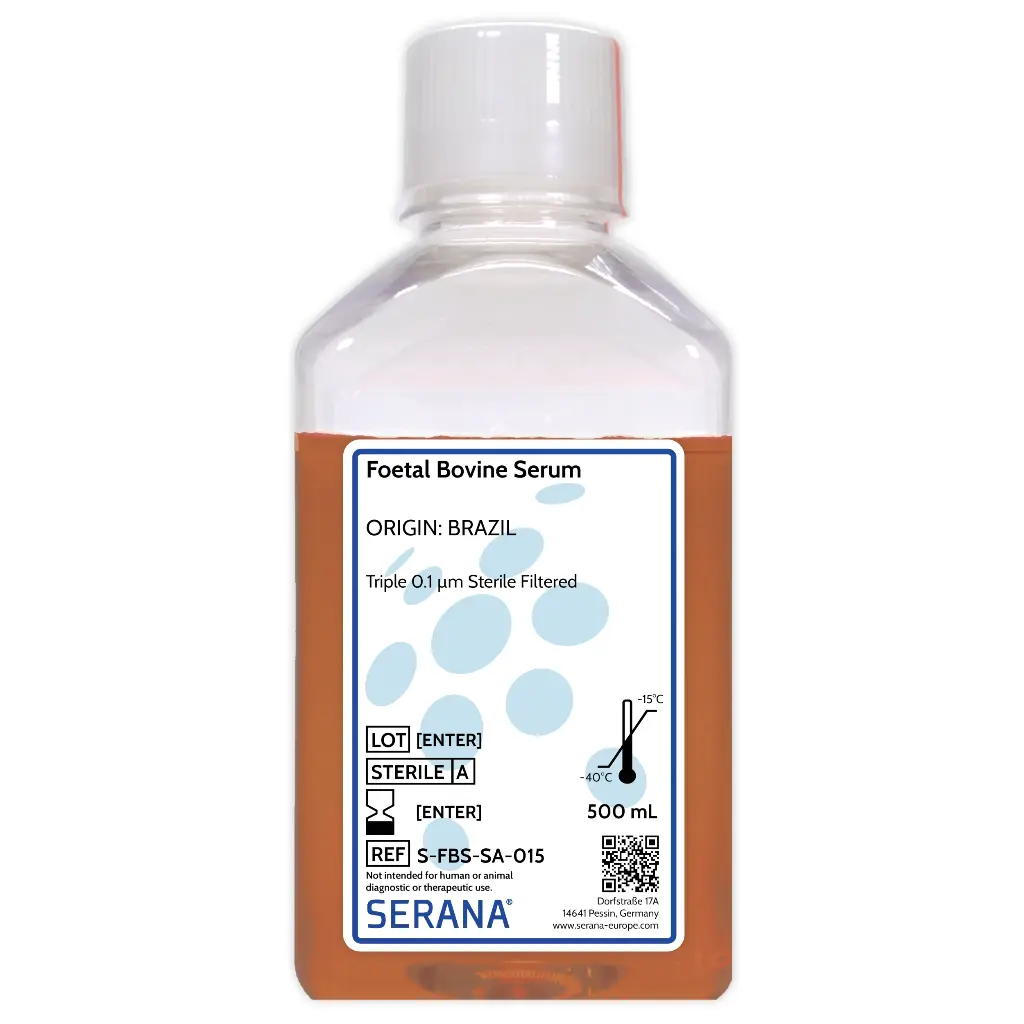 Fetal Bovine Serum, Brazil, Low Endotoxin, 500 ml