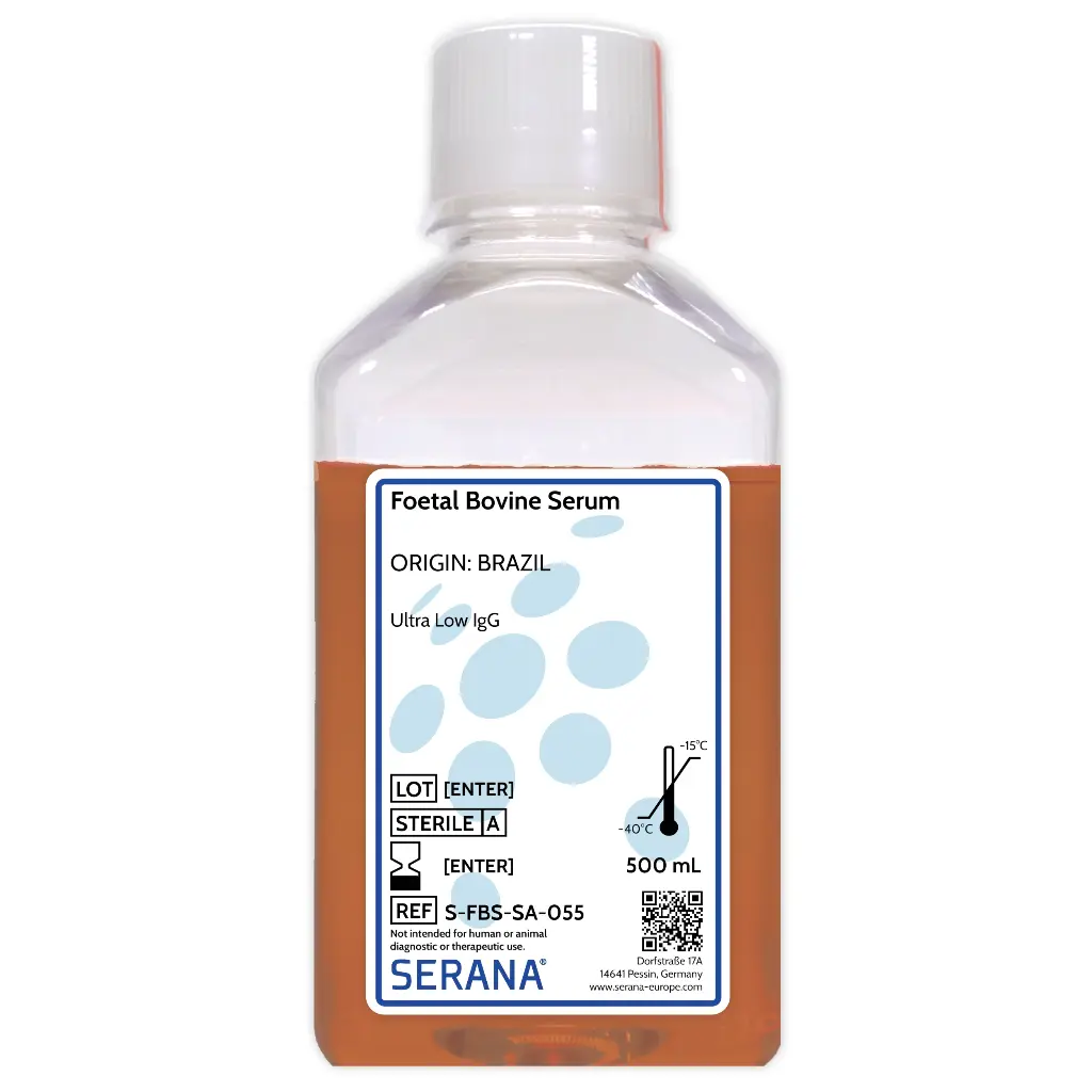 Fetal Bovine Serum, Brazil, Ultra Low IgG, 500 ml