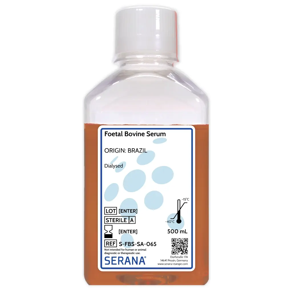 Fetal Bovine Serum, Brazil, Dialysed, 500 ml