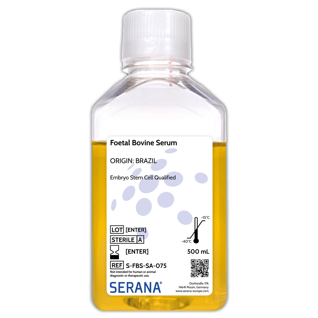 Fetal Bovine Serum, Brazil, ES cell Qualified, 500 ml
