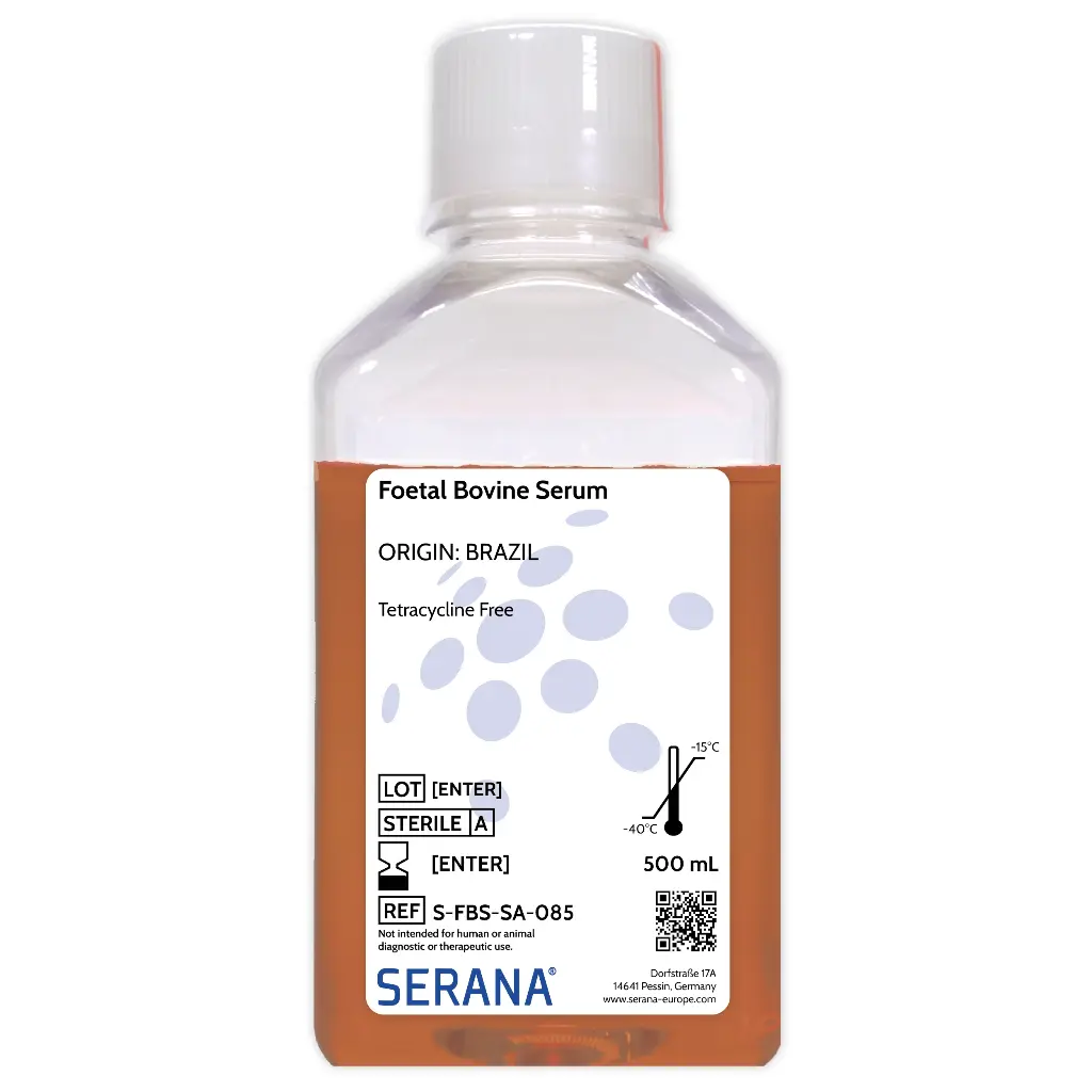 Fetal Bovine Serum, Brazil, Tetracycline Free, 500 ml