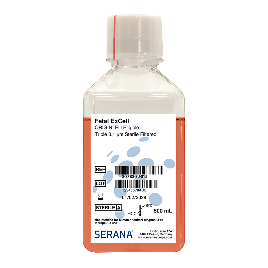 Fetal ExCell, EU Approved, Sterile Filtered, 500 ml