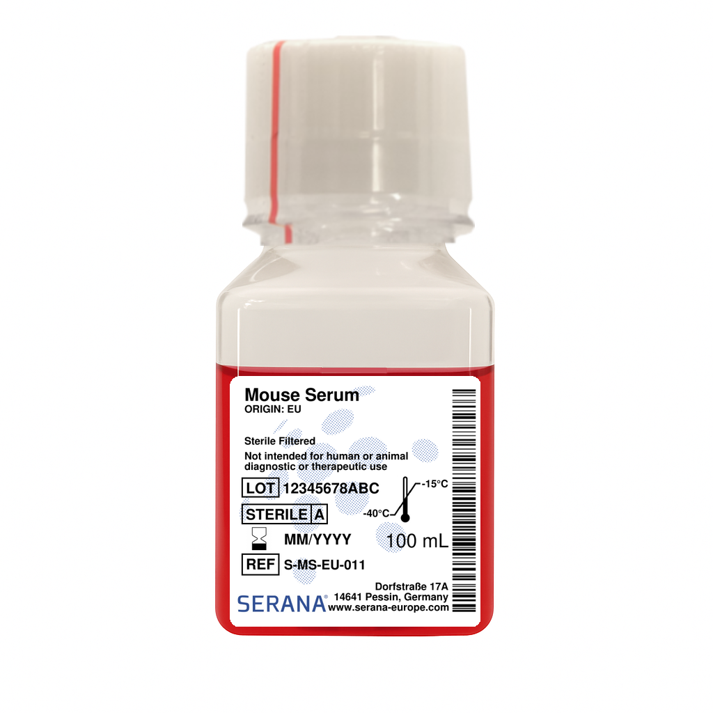 Mouse Serum, EU Approved, Sterile Filtered, 100 ml