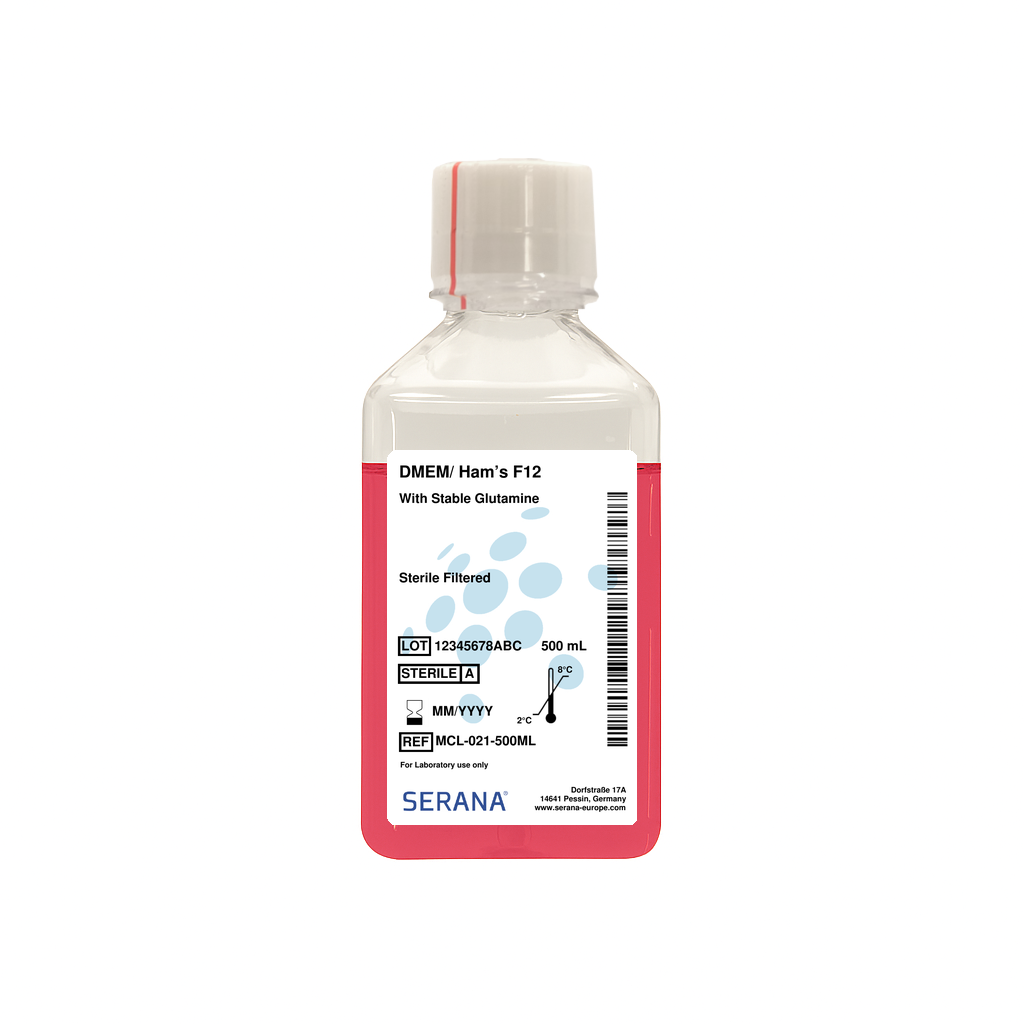 DMEM / Ham's F-12, Sterile Filtered, 500 ml