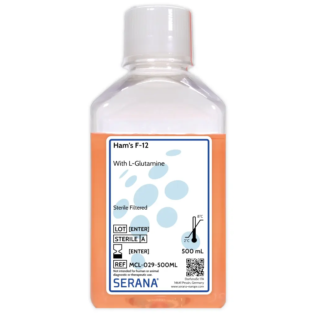 Ham's F-12, Sterile Filtered, 500 ml