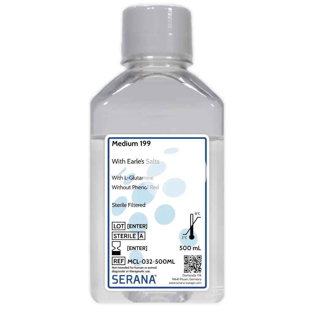 Medium 199, Sterile Filtered, 500 ml
