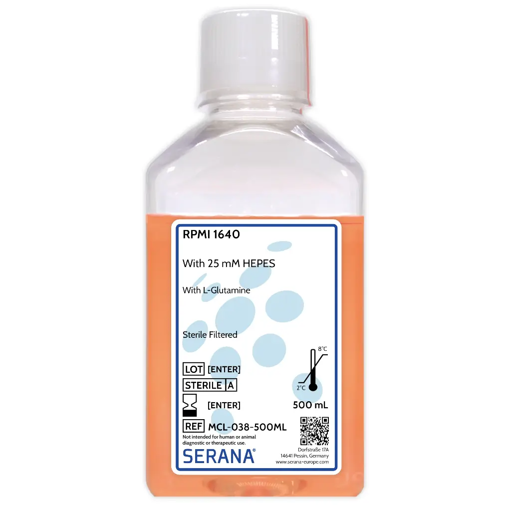 RPMI 1640, Sterile Filtered, 500 ml