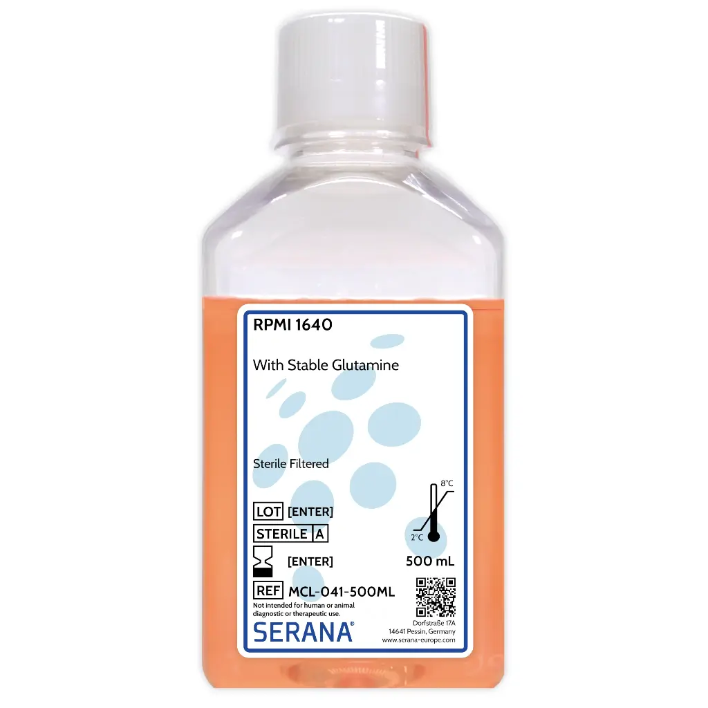 RPMI 1640, Sterile Filtered, 500 ml