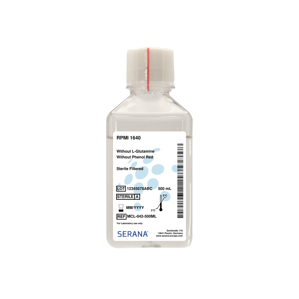 RPMI 1640, Sterile Filtered, 500 ml